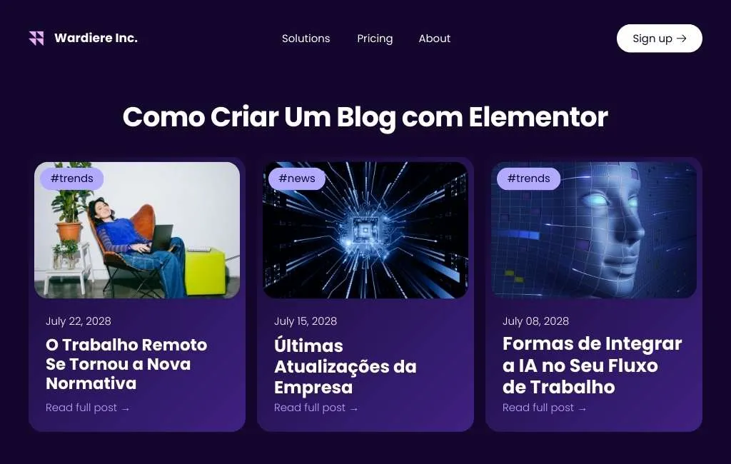 como criar um blog