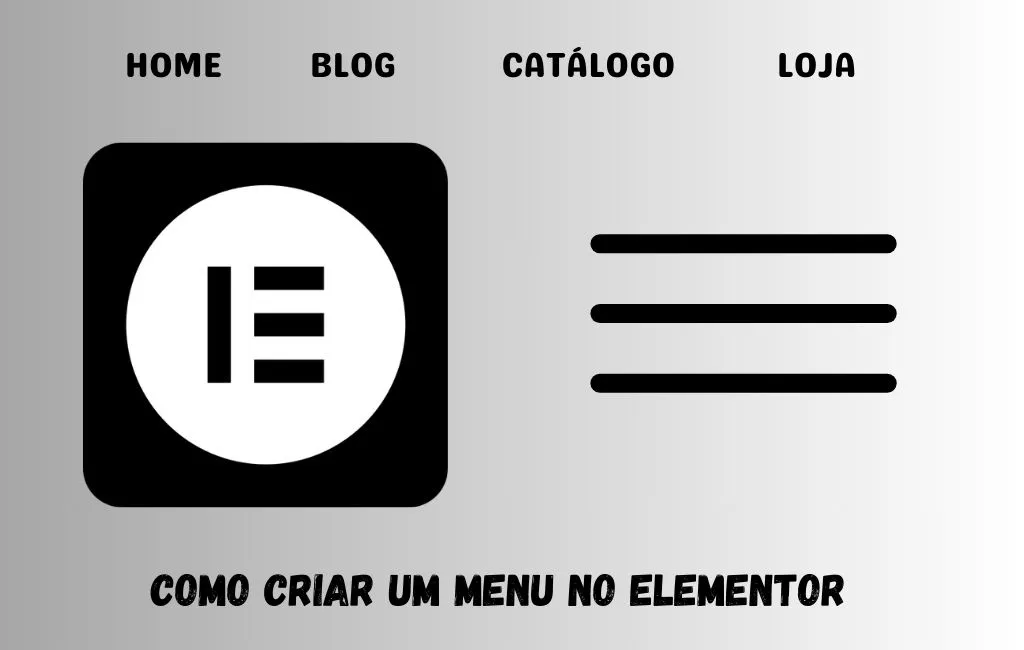 como criar um menu Elementor