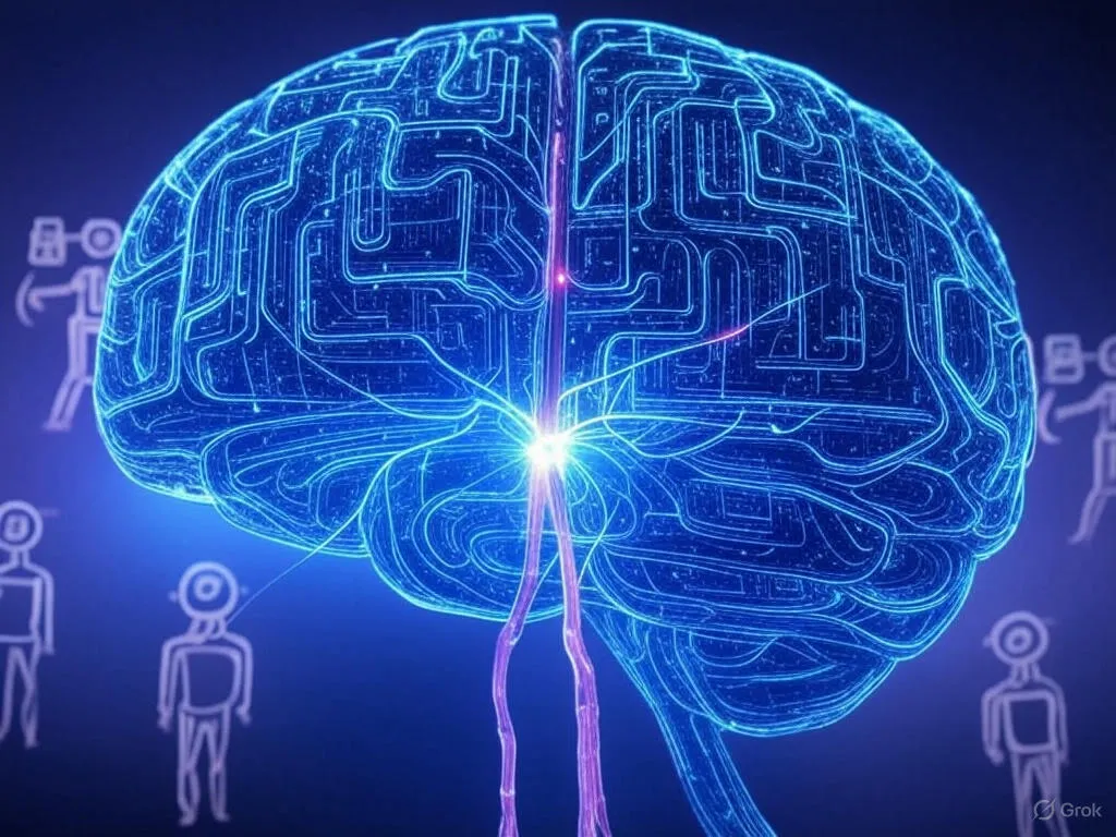 Representação visual de automação de processos no ambiente de trabalho.representando inovação e tecnologia.