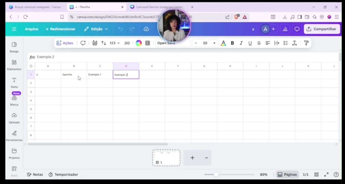 carrossel criar em lote
