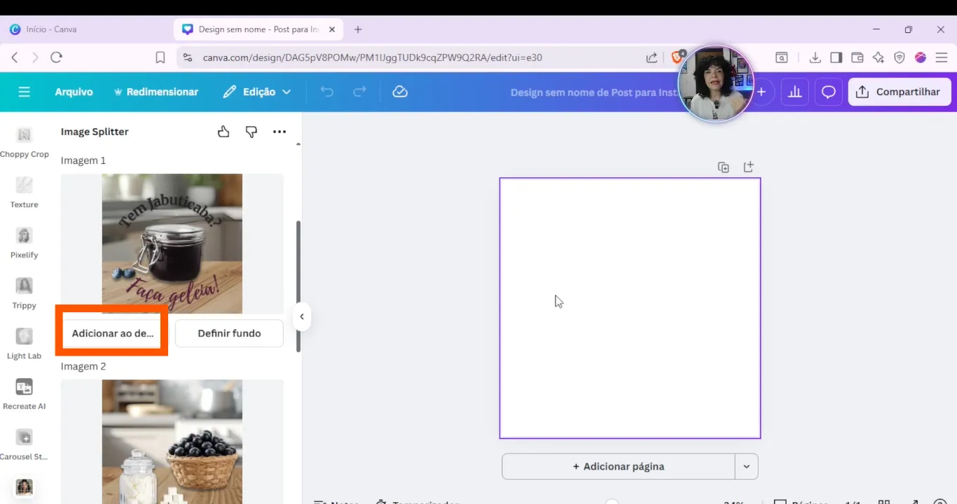 Carrossel Infinito Canva