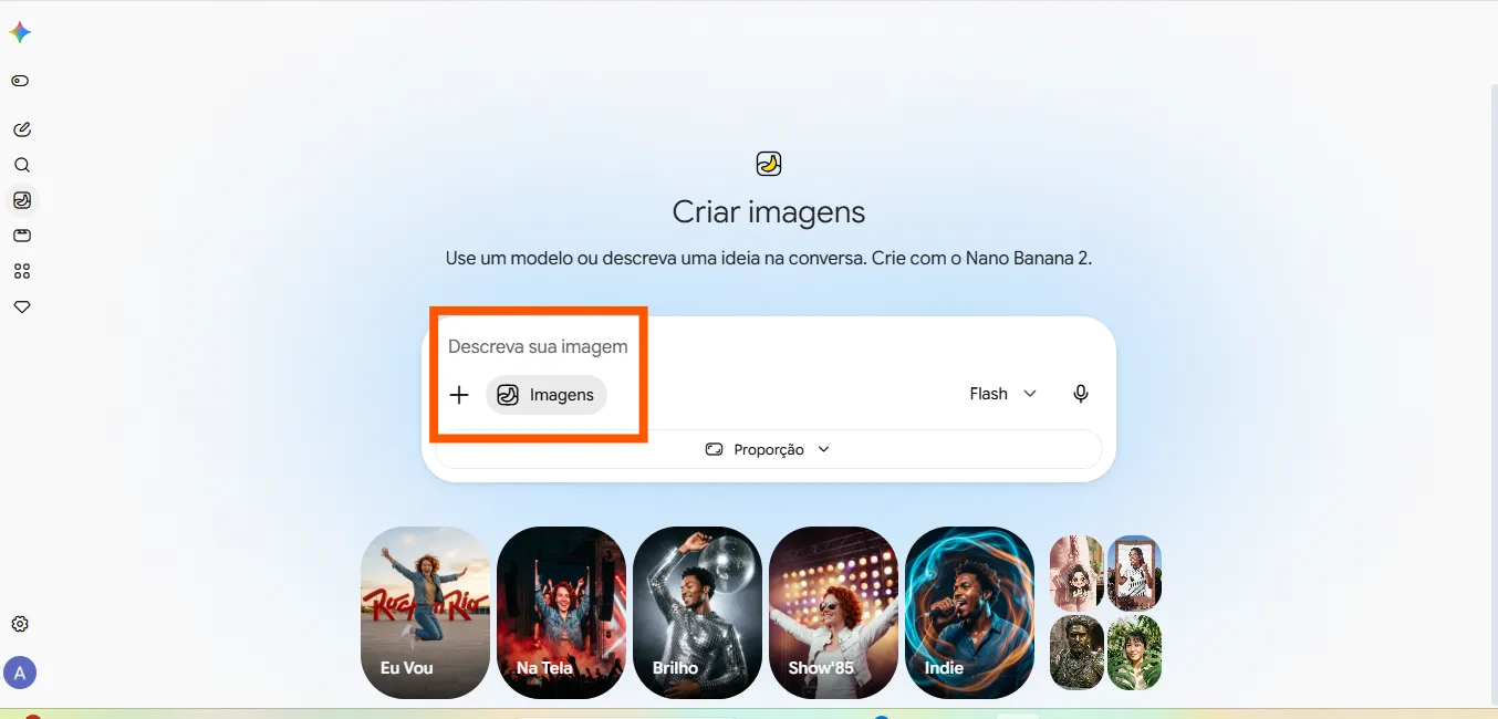 perfil pinterest criar imagens gemini