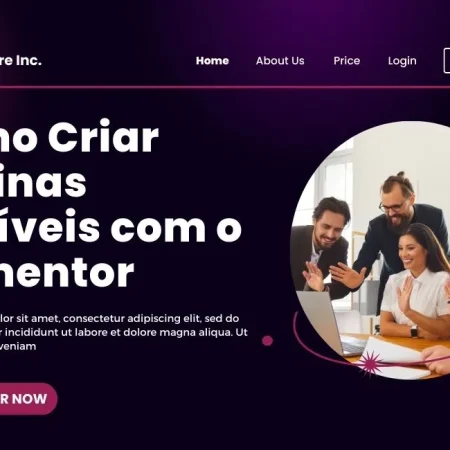 como criar páginas com elementor
